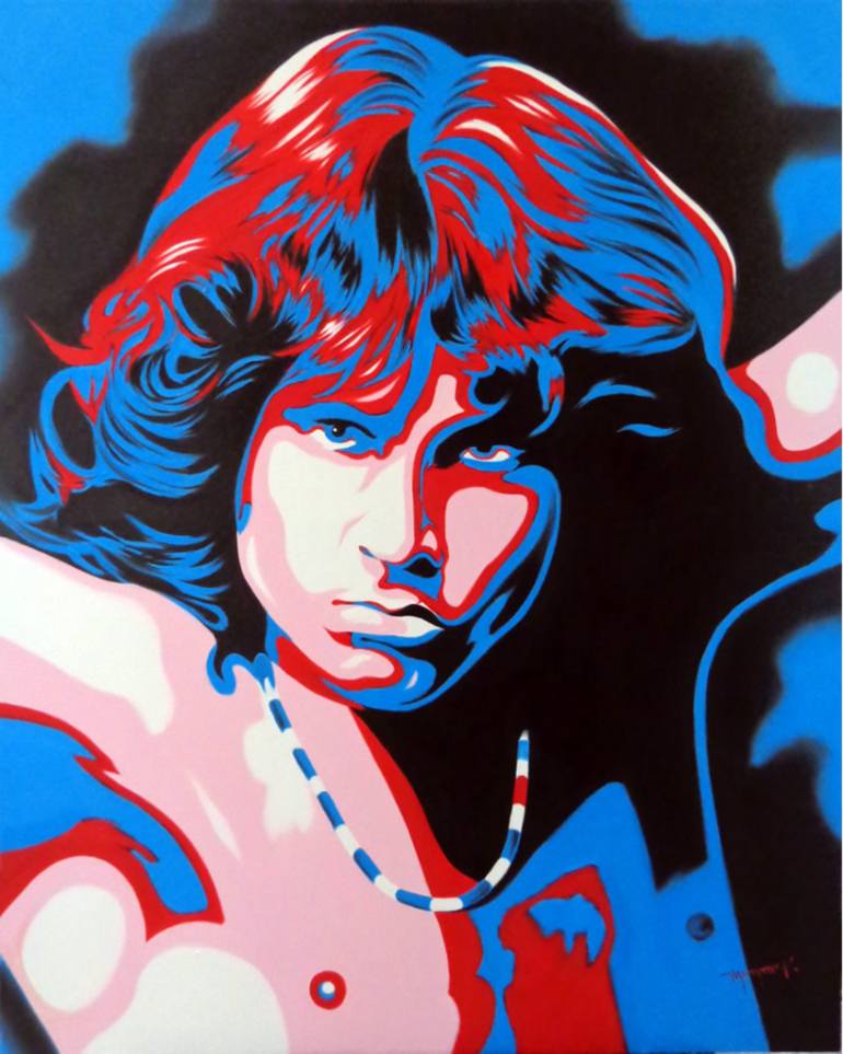 770x963 Saatchi Art Jim Morrison Painting By Hector Monroy - Jim Morrison Painting