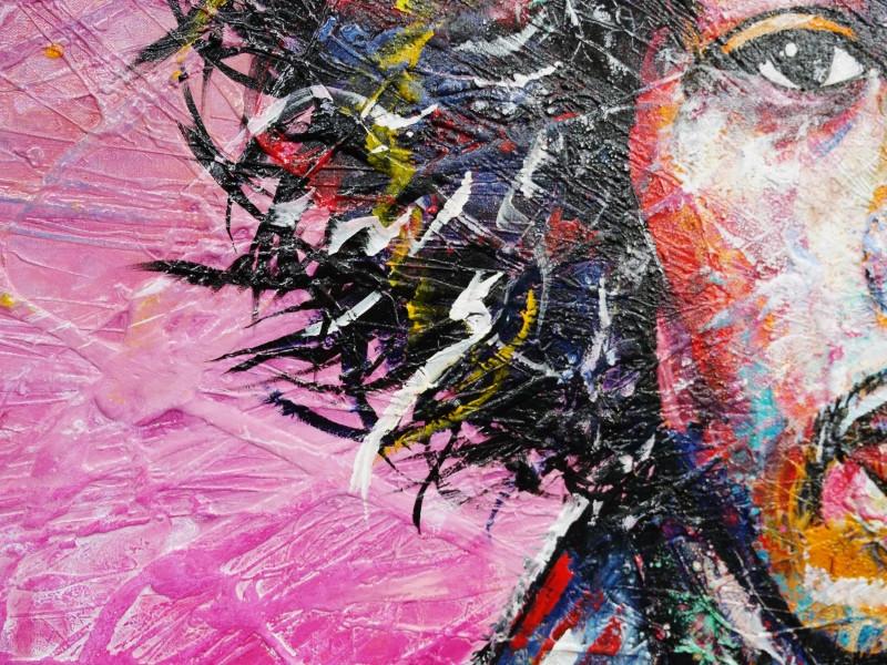800x600 Moonbeams And Jimi 190cm X 100cm Jimi Hendrix (Sold) - Jimi Hendrix Abstract Painting