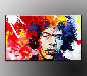 300x263 Quadro Moder Jimi Hendrix Opera Unica Pintura Malarei Abstract - Jimi Hendrix Abstract Painting