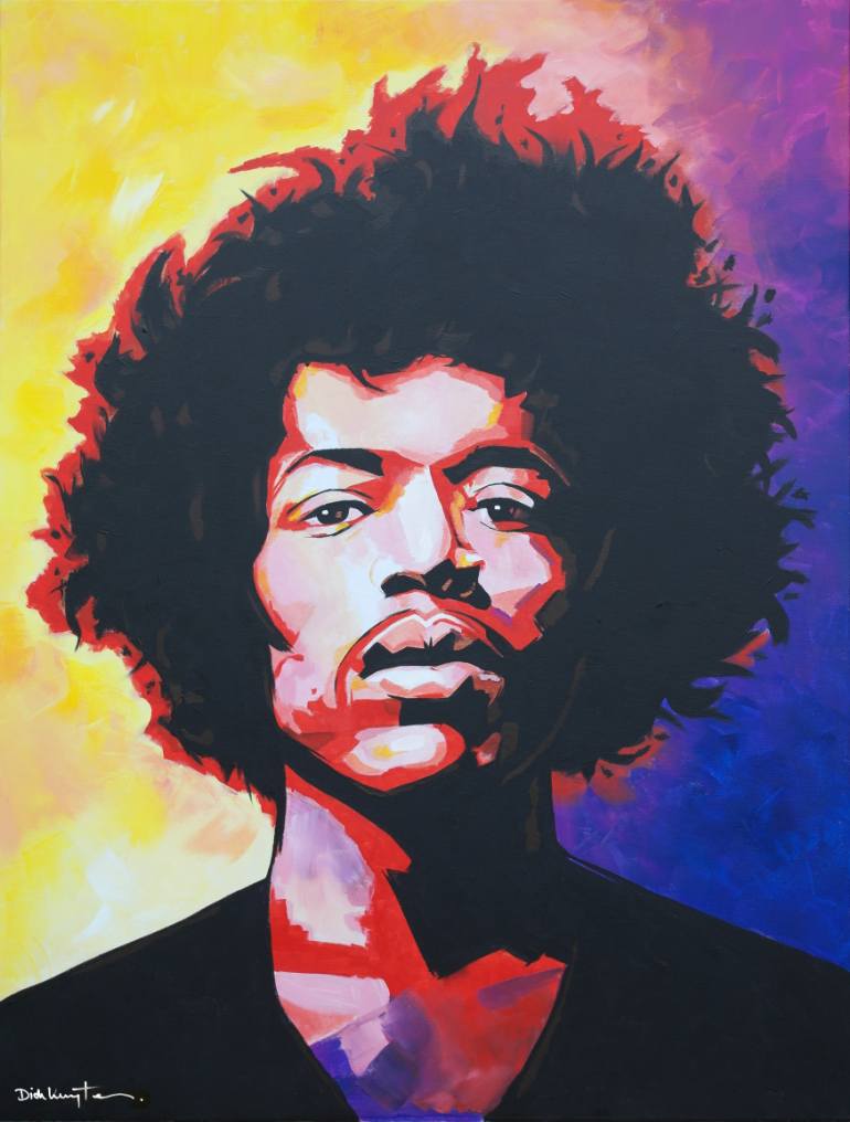 Jimi Hendrix Abstract Painting At Paintingvalley.com 