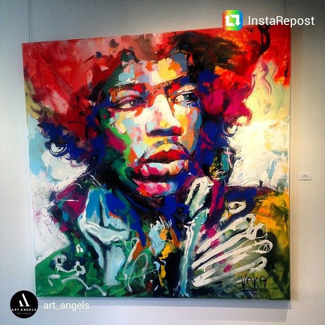 640x640 This Great Piece Of Work Of Jimi Hendrix, Is By Voka Artistvoka - Jimi Hendrix Abstract Painting