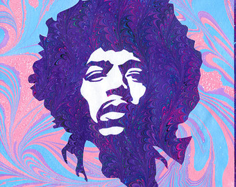 340x270 Etsy Your Place To Buy And Sell All Things Handmade - Jimi Hendrix Abstract Painting