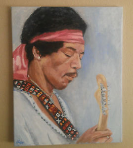 269x300 Jimi Hendrix Oil Painting On Canvas Hand Legend Modern Pop Art - Jimi Hendrix Oil Painting