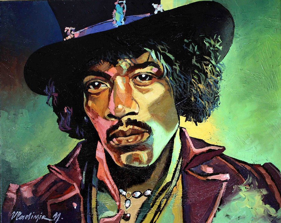 960x764 Jimi Hendrix Volodymyrart - Jimi Hendrix Oil Painting