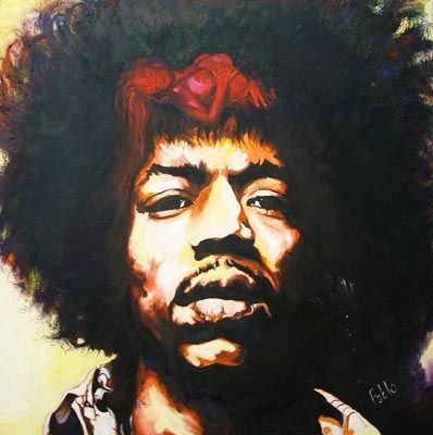 Jimi Hendrix Oil Painting at PaintingValley.com | Explore collection of ...