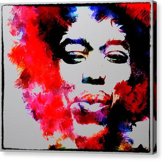 546x539 Jimi Hendrix Fire Painting By Brian Reaves - Jimi Hendrix Splatter Painting