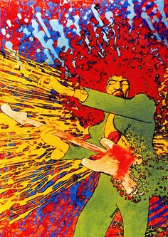 236x333 Martin Sharp's Jimi Hendrix Posters And Paint - Jimi Hendrix Splatter Painting