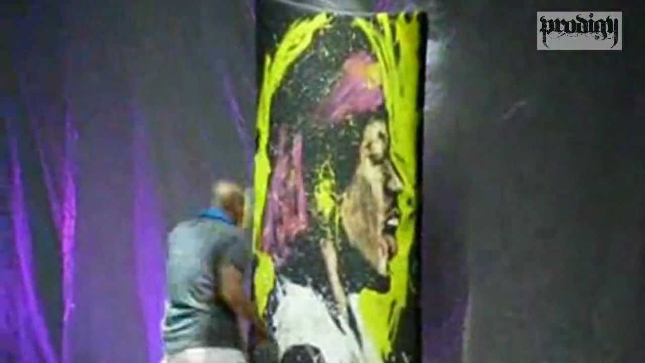 1280x720 Painting Jimi Hendrix - Jimi Hendrix Splatter Painting