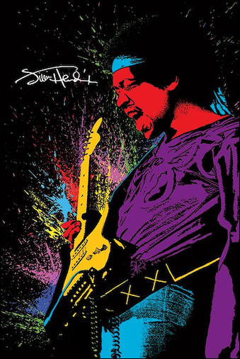 339x507 - Jimi Hendrix Splatter Painting