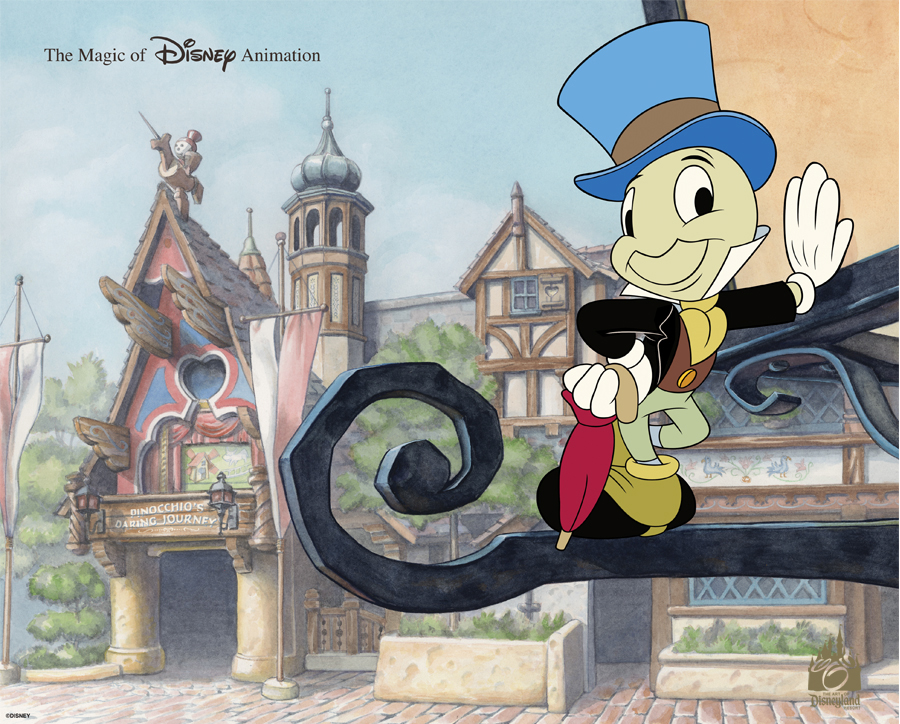900x724 New Ink Amp Paint Cels Set To Debut - Jiminy Cricket Painting