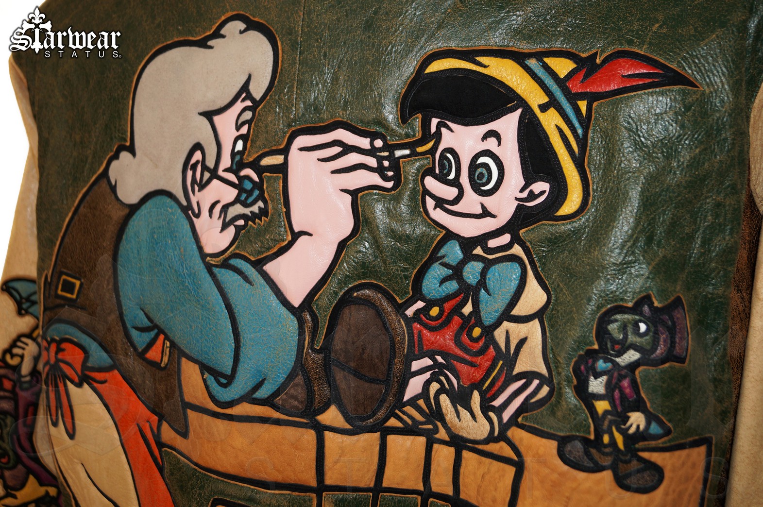 1571x1044 One Of A Kind Pinocchio 1940s Walt Disney Geppetto Ft Jiminy - Jiminy Cricket Painting