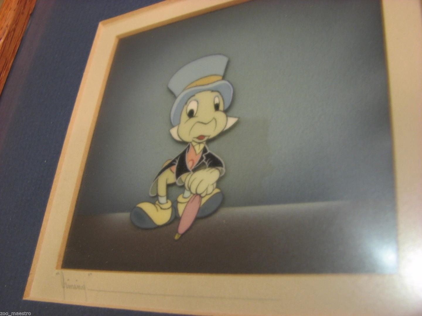 1440x1080 Disney Jiminy Cricket Pinocchio Original Celluloid Painting - Jiminy Cricket Painting