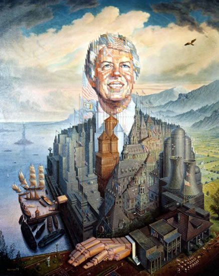 437x550 Jimmy Carter - Jimmy Carter Painting