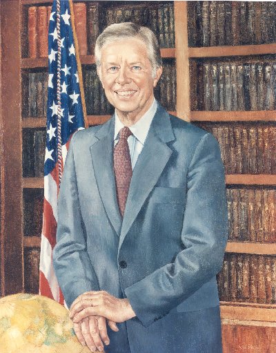 400x511 Sarah Brown Studio - Jimmy Carter Painting