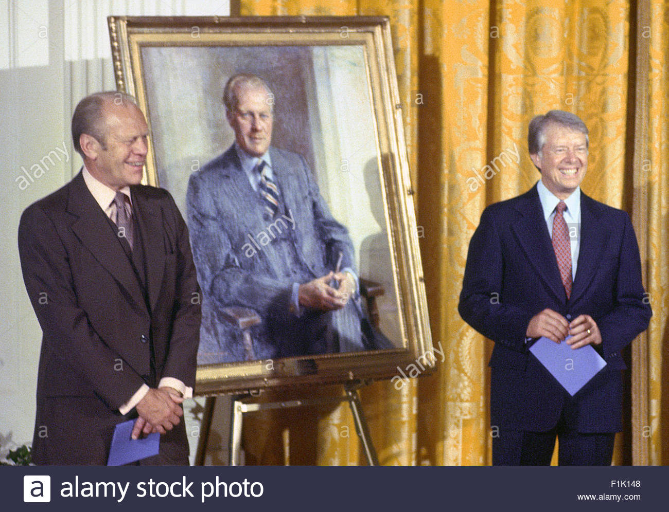 1300x996 United States President Jimmy Carter, Right, And Former Us - Jimmy Carter Painting