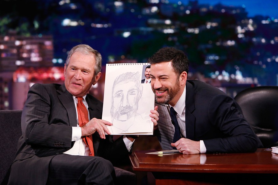 900x600 Jimmy Kimmel And George W. Bush Tried Their Best To Humanize Each - Jimmy Kimmel Painting