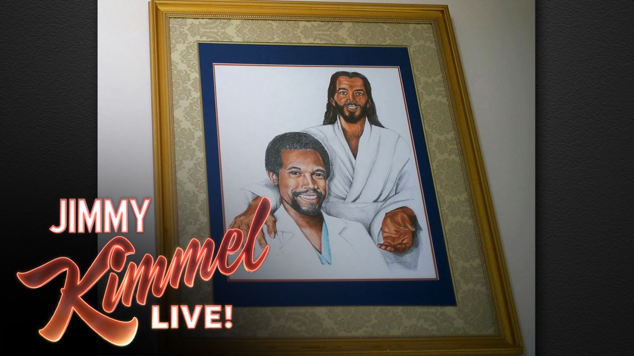 1280x720 There's Very Weird Artwork In Ben Carson's House - Jimmy Kimmel Painting