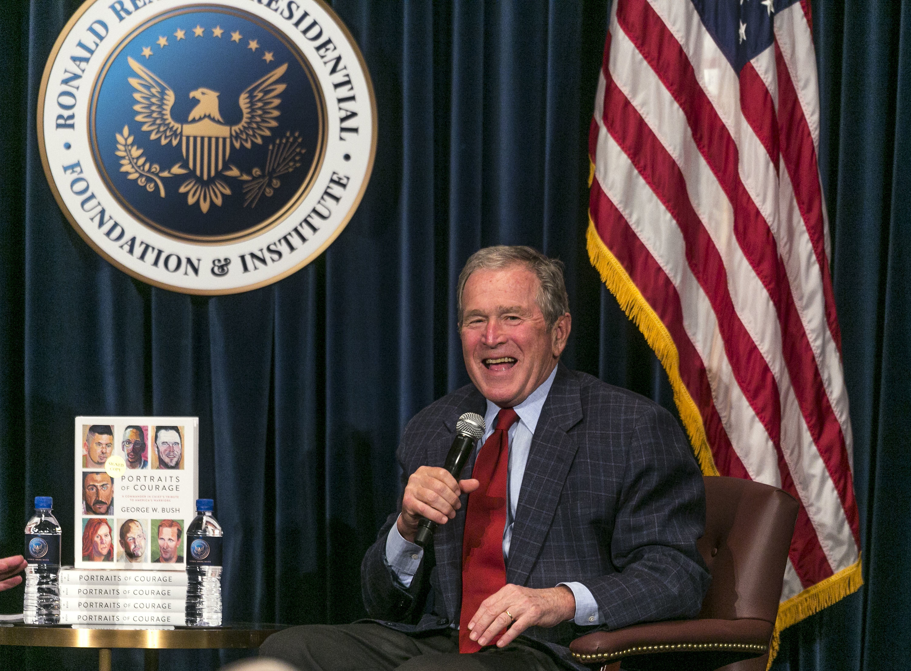 3000x2211 George W. Bush To Appear - Jimmy Kimmel Painting