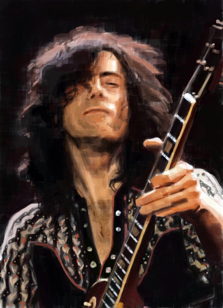 761x1051 Jimmy Page By Sabbathsoul - Jimmy Page Painting