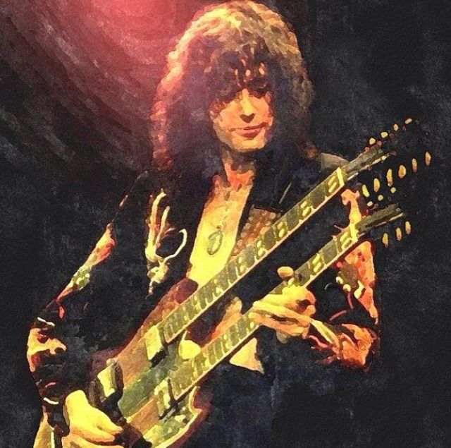 Jimmy Page Painting at PaintingValley.com | Explore collection of Jimmy ...