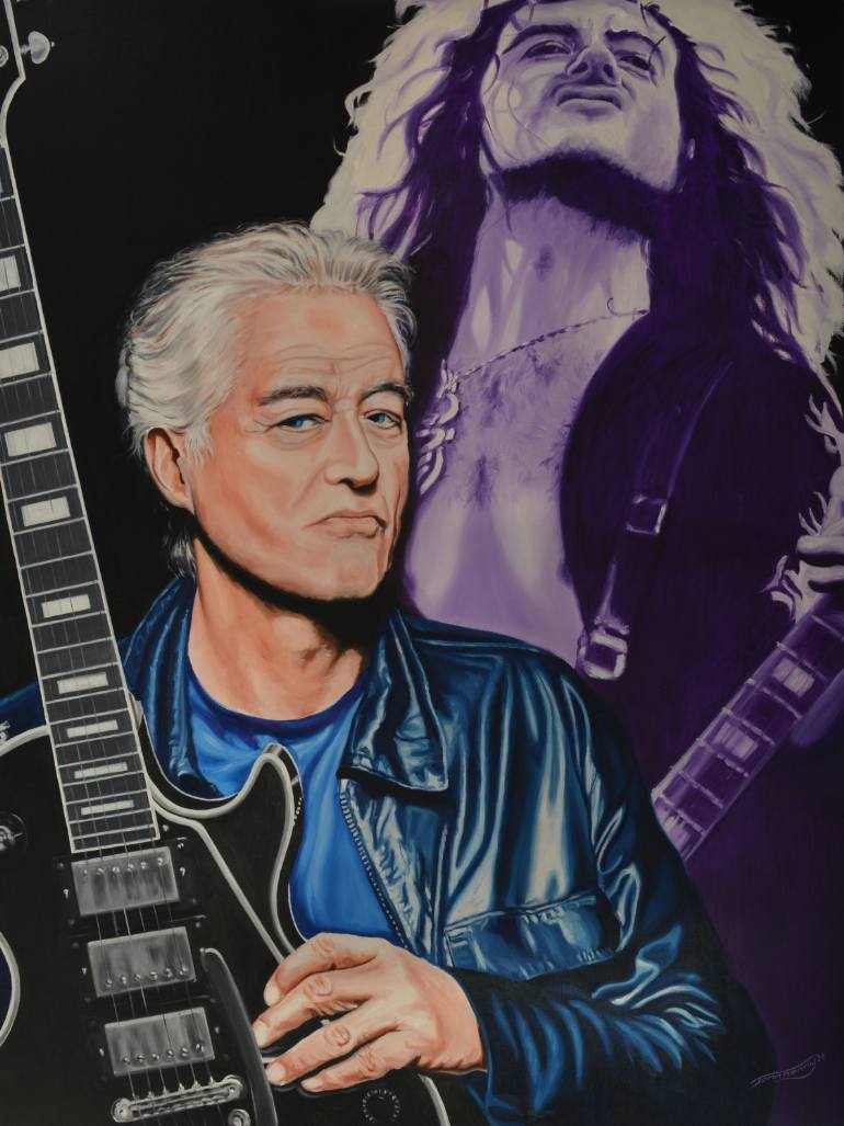 770x1027 Saatchi Art Jimmy Page - Jimmy Page Painting
