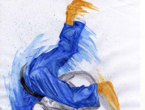 591x450 Jiu Jitsu Graciemag - Jiu Jitsu Painting