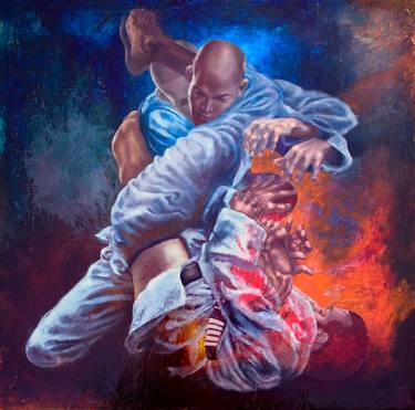 375x371 Jiu Jitsu Paintings For Sale Saatchi Art - Jiu Jitsu Painting