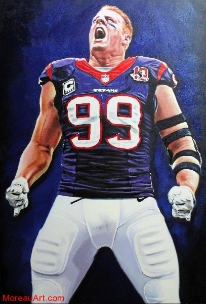 Jj Watt Painting at PaintingValley.com | Explore collection of Jj Watt ...