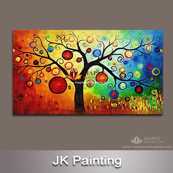 600x600 2018 Wall Art Canvas Huge Decorative Money Tree Painting Wall - Jk Painting