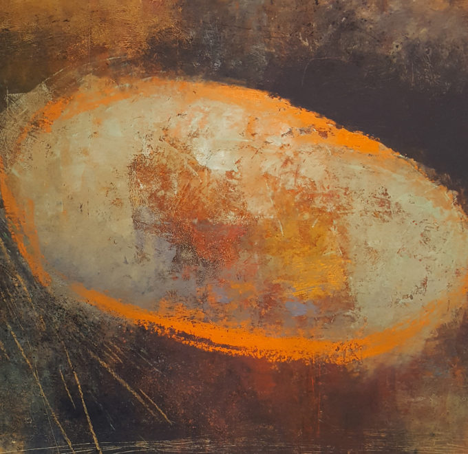 680x660 I Am A Rock - Joan Burr Painting