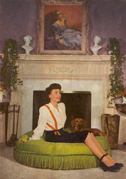 432x612 Joan Crawford Motion Picture Magazine, 1944 - Joan Crawford Painting