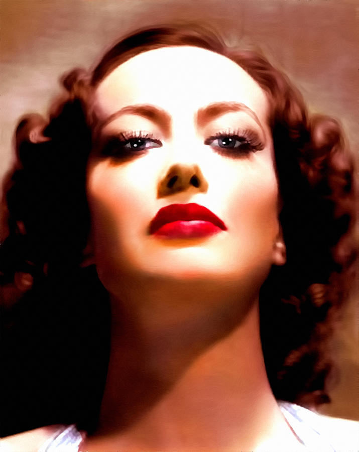 715x900 Joan Crawford Painting By Georgiana Romanovna - Joan Crawford Painting