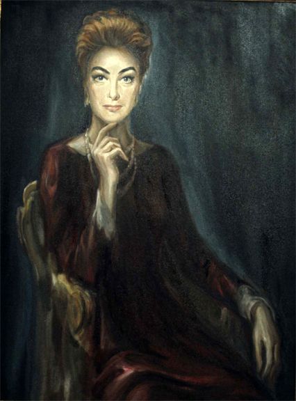 426x576 Rick's Realreel Life Bette Davis' And Joan Crawford's 1962 - Joan Crawford Painting