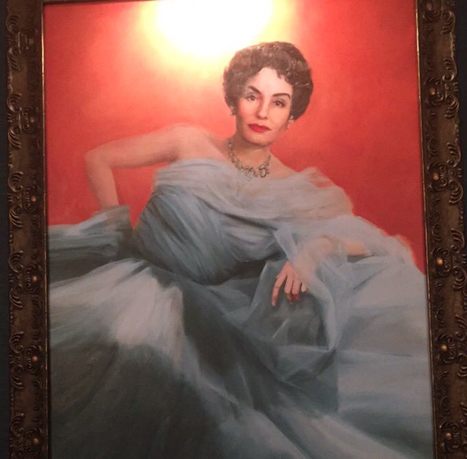 682x671 Elisabeth Sereda On Twitter More Set Pics - Joan Crawford Painting