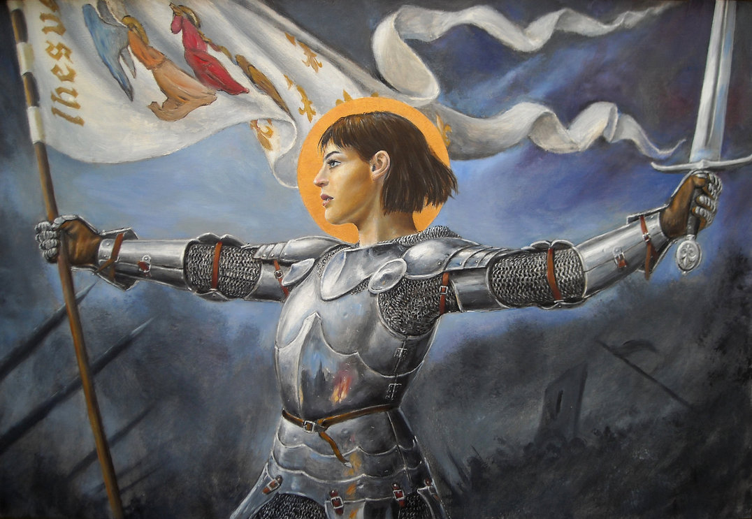1076x743 Joan Of Arc By Dashinvaine - Joan Darc Painting