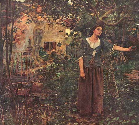 446x400 Jules Bastien Lepage's Painting Of Joan Of Arc - Joan Darc Painting
