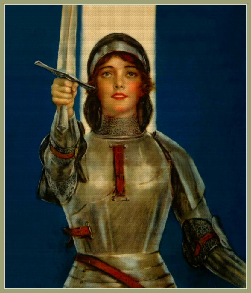 painting joan of arc real face