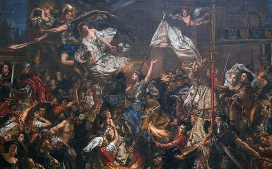 884x550 Speaking Of Angels And Saints The Story Of Joan Of Arc Ancient - Joan Of Arc Painting