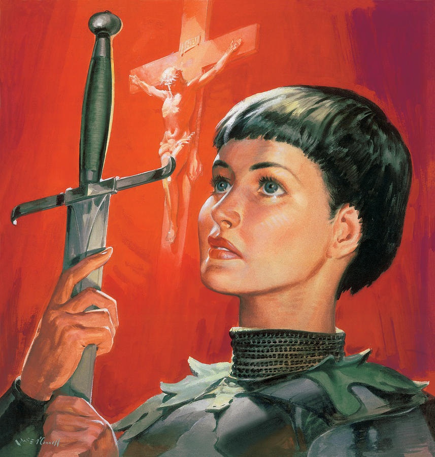 Joan Of Arc Painting. 