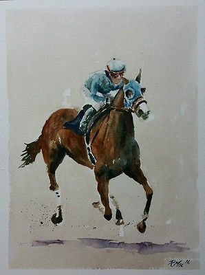 298x400 Horse Racing - Jockey Painting