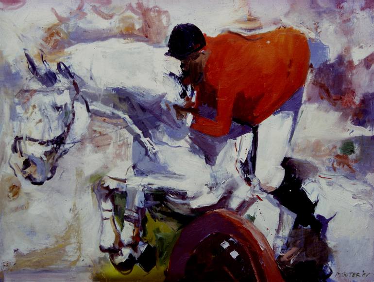 770x582 Saatchi Art Jockey Painting By Michael Buter - Jockey Painting