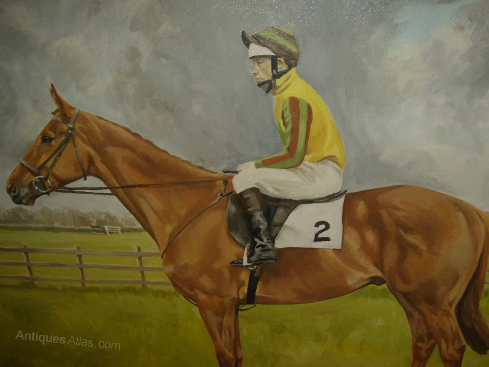 1000x750 Antiques Atlas - Jockey Painting