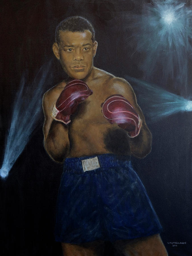 675x900 Portrait Of Joe Louis Painting By Sylvia Castellanos - Joe Louis Painting