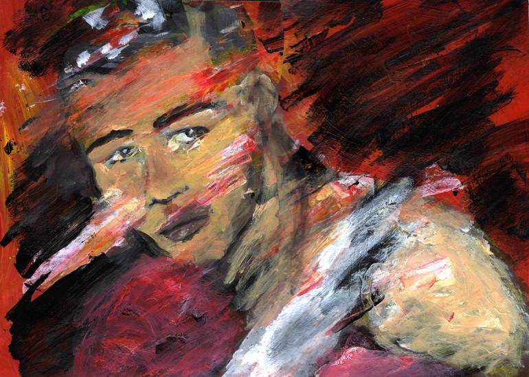 770x549 Saatchi Art Joe Louis Painting By Stephanie Clarkson - Joe Louis Painting