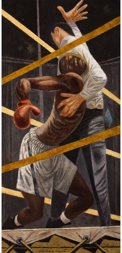 400x830 The Undefeated Joe Louis's Last Championship Match In 1948 - Joe Louis Painting