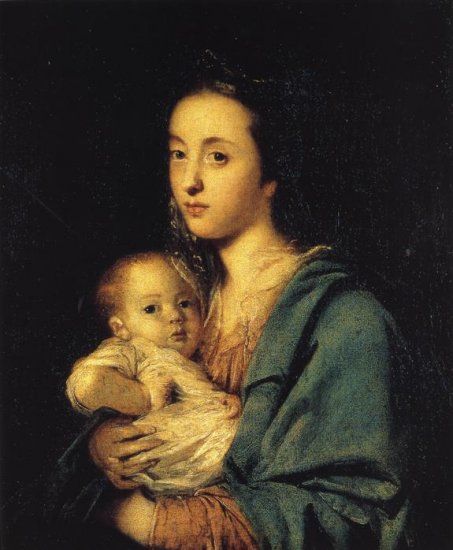 453x550 Mrs Joseph Martin And Her Son - Joe Martin Painting