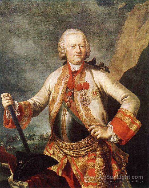 633x800 Portrait Of Charles Joseph Batthyany 1760s - Joe Martin Painting