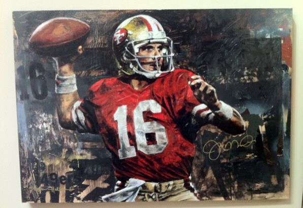 597x411 Joe Montana Memories Of A Lifetime Stephen Holland - Joe Montana Painting