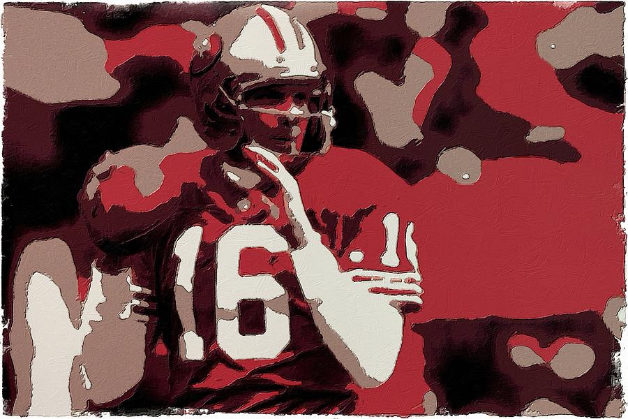 900x600 Joe Montana Poster Art Painting By Florian Rodarte - Joe Montana Painting