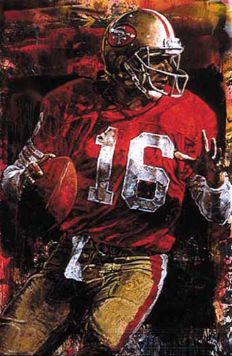 326x500 William Quigley Art For Sale - Joe Montana Painting